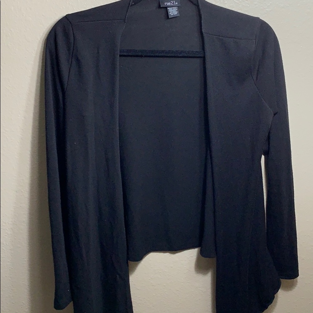 Black cardigan